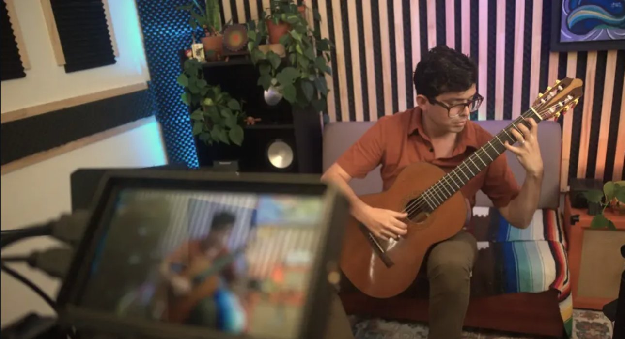 Sesión de guitarra clásica grabada en ESL
