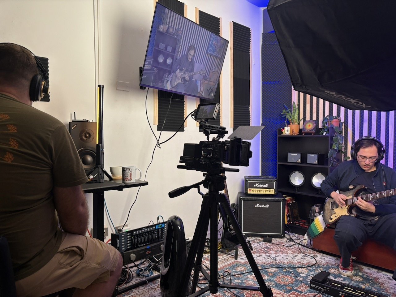 Grabación de video en el estudio ESL